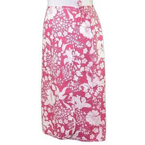 Escada Sport Cotton Wrap Skirt in Floral Print